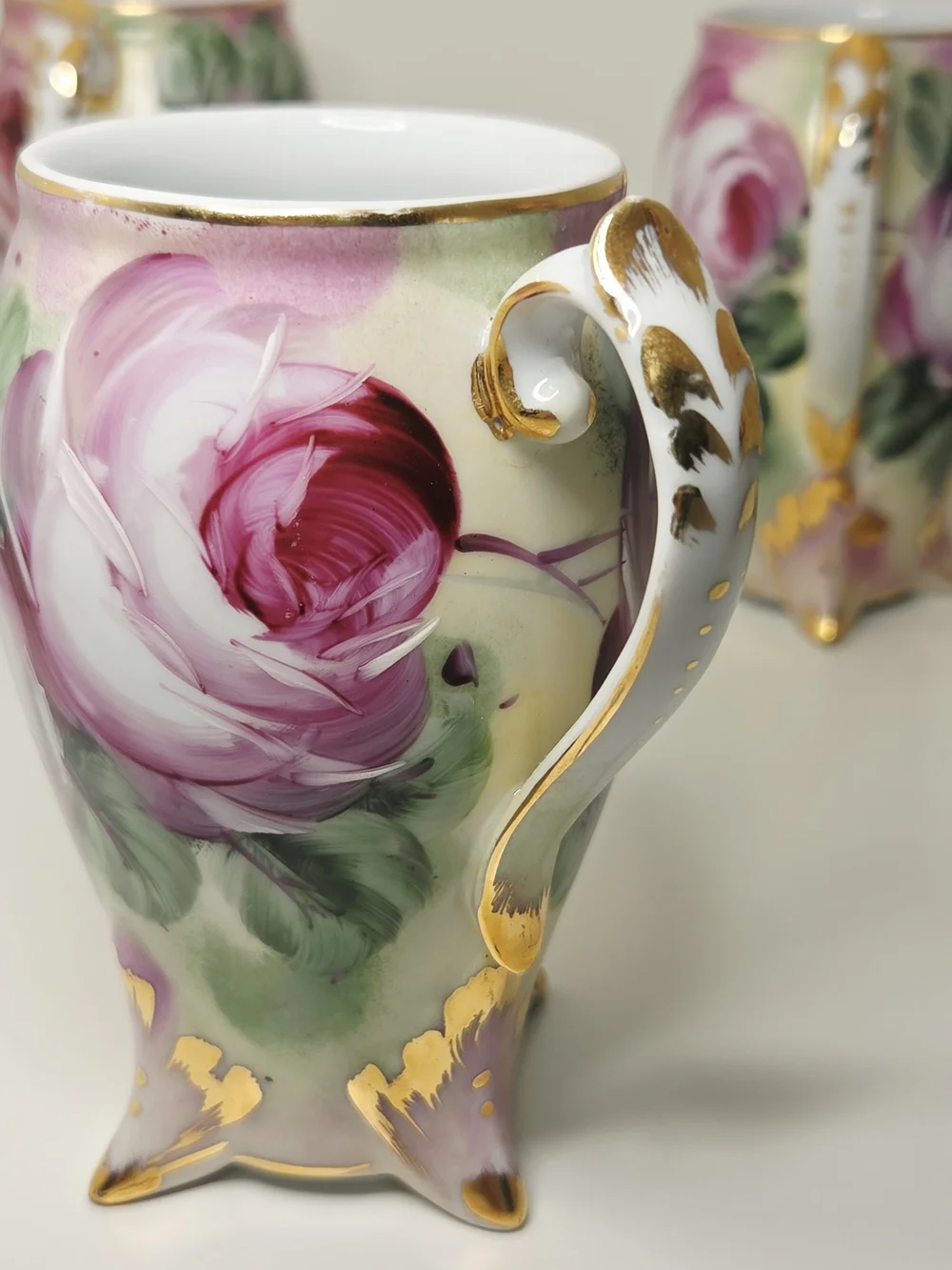 Antique Nippon Hand Painted Porcelain Cider Set - 14
